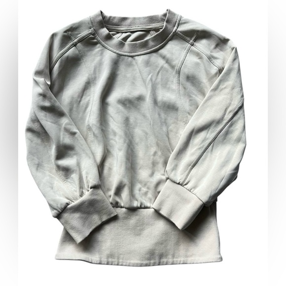 Lululemon Softstreme Ribbed-Hem Pullover Natural Ivory Size 2 - Picture 4 of 9